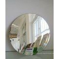 Minimalistic Modern Brass Metal Frame Round Mirror